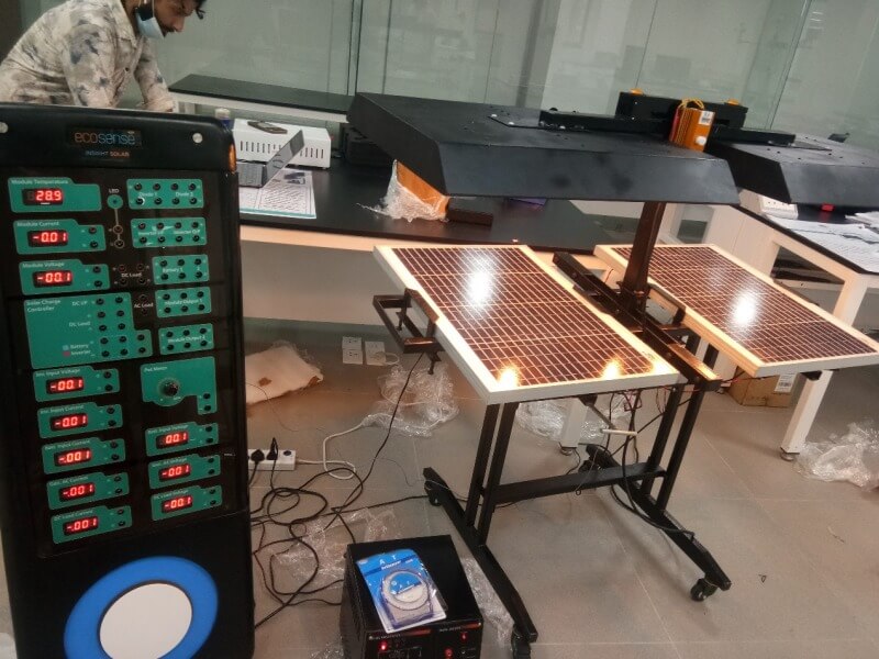 Ecosense installed a Solar PV Training and Research System at Kathmandu University, Nepal
