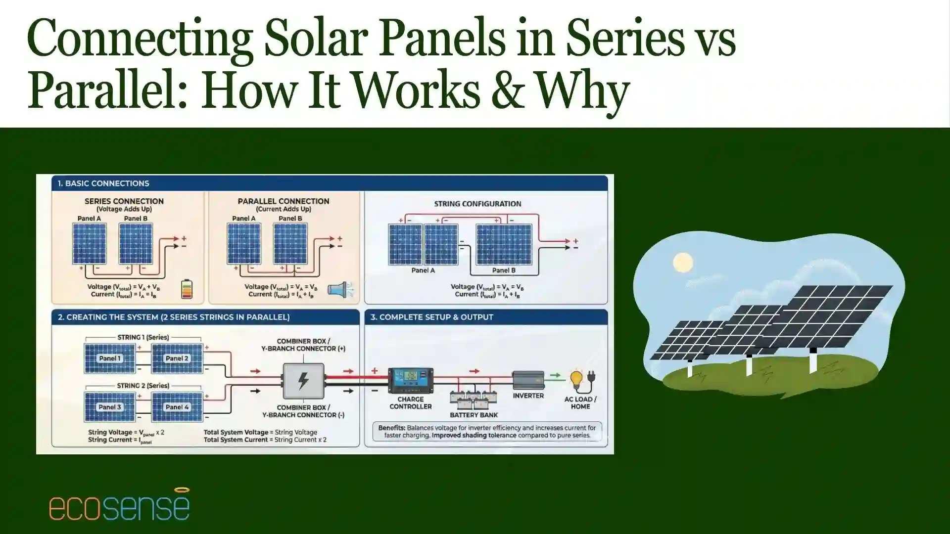 Connecting Solar Panels in Series Vs Parallel