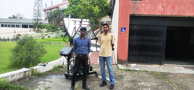 Ecosense installed Solar Concentrator Training System at IIT Guwahati