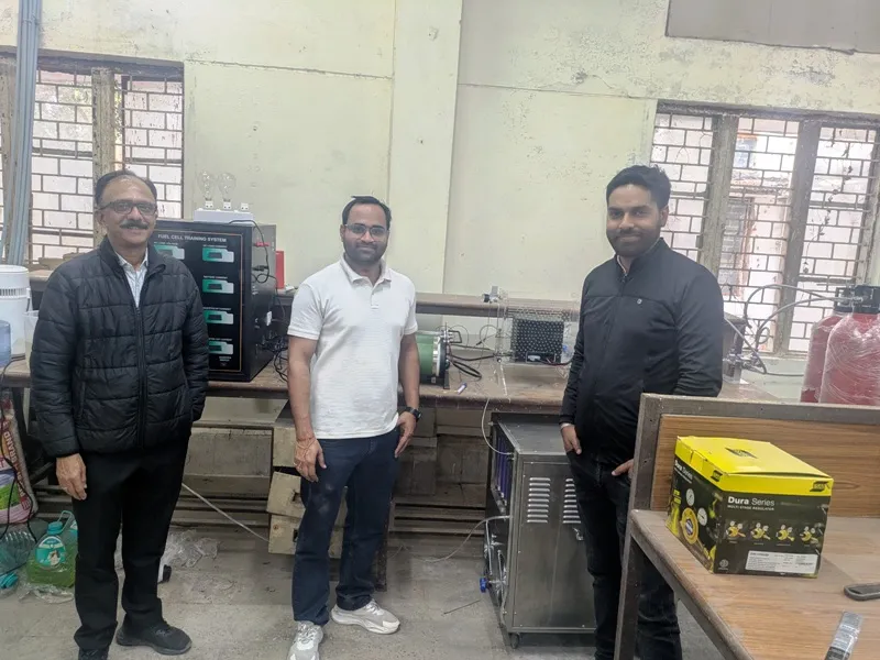 Green Hydrogen Lab installation at MANIT, Bhopal