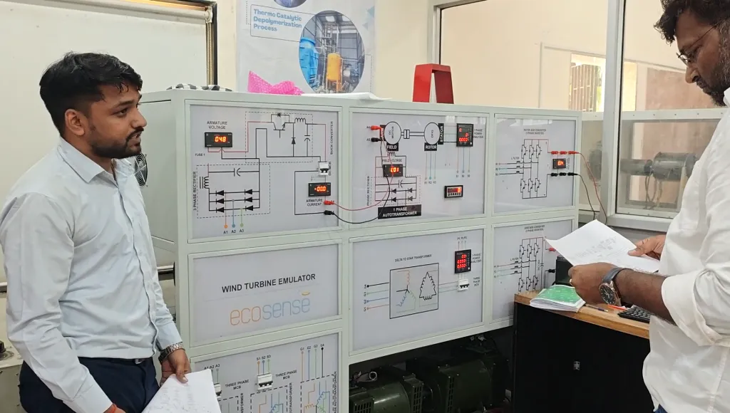DFIG Wind Turbine Emulator Installation at Gati Shakti Vishwavidyalaya